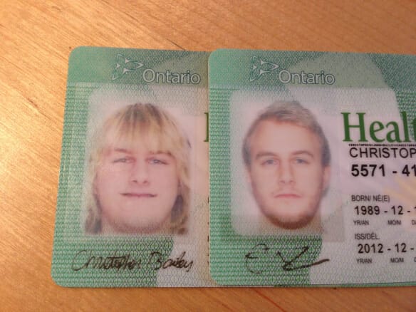 Before and after.